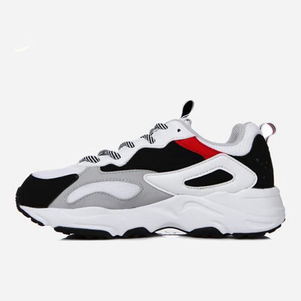 Fila Ray Tracer Men's Lifestyle Shoes - White/Black,NZ 514-89741